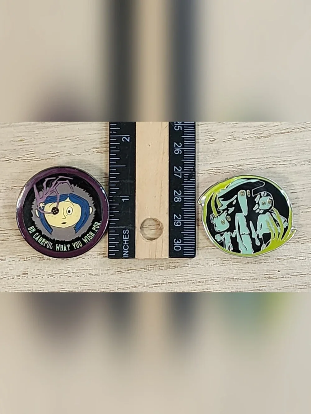 New Coraline Loungefly Enamel Pins, Lot of 4, Selling Together, In Packaging